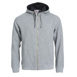 Толстовка мужская Classic Hoody Full Zip, меланж _S, 85% хлопок, 15% вискоза, 300 грм2